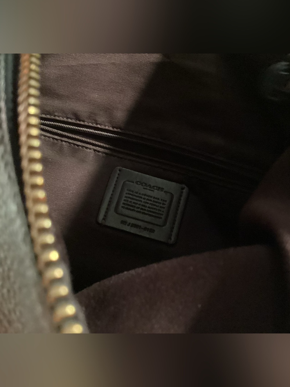Coach Black Pebbled Leather Shoulder Hobo with Gold Hardware - Picture 13 of 14